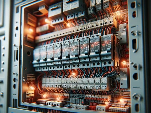 an electrical proper panel within goof condition