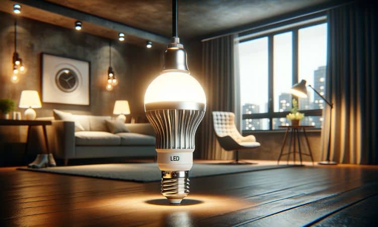 a led light represent Advantages that  Energy Efficiency 